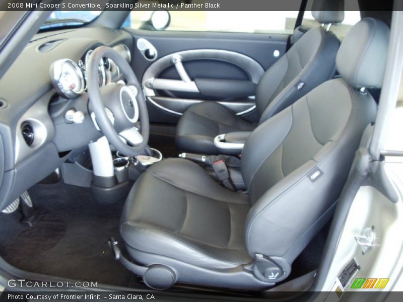 Sparkling Silver Metallic / Panther Black 2008 Mini Cooper S Convertible