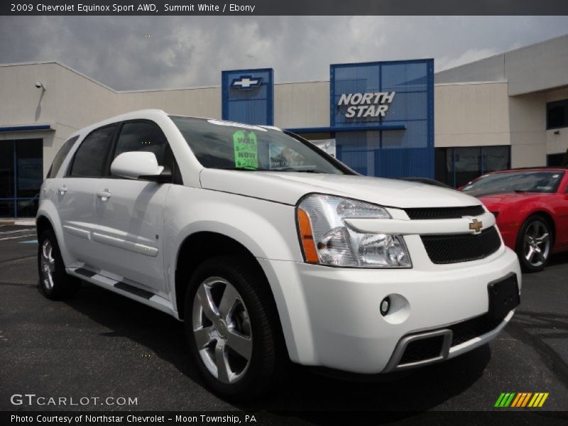 Summit White / Ebony 2009 Chevrolet Equinox Sport AWD