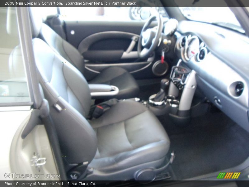 Sparkling Silver Metallic / Panther Black 2008 Mini Cooper S Convertible