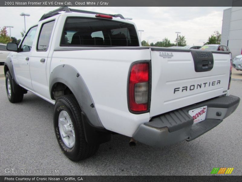 Cloud White / Gray 2001 Nissan Frontier XE V6 Crew Cab