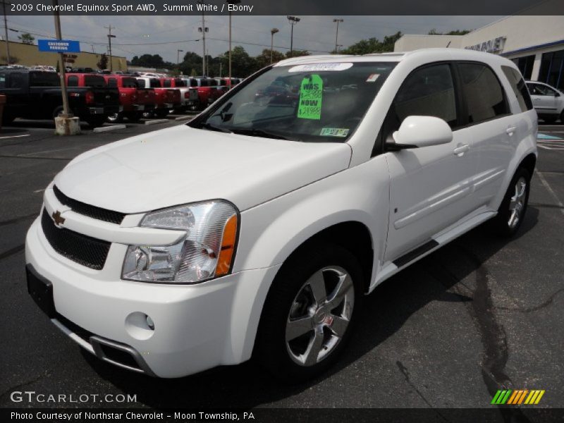 Summit White / Ebony 2009 Chevrolet Equinox Sport AWD
