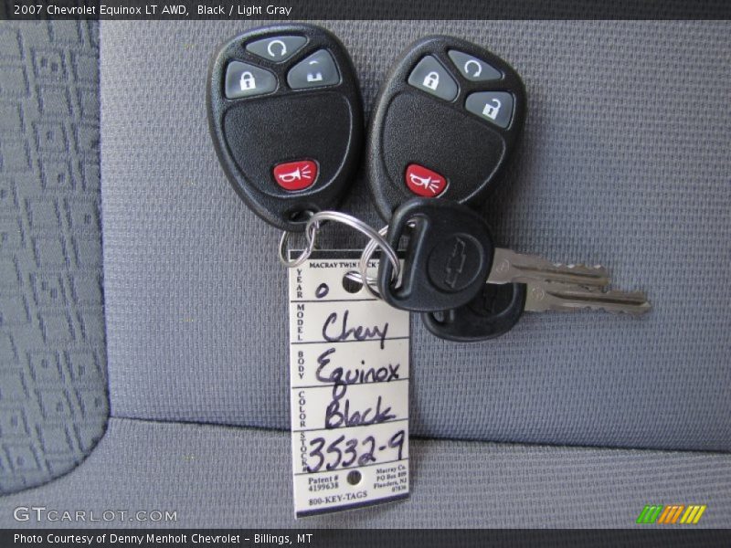 Black / Light Gray 2007 Chevrolet Equinox LT AWD