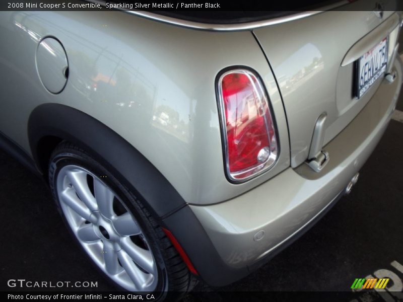 Sparkling Silver Metallic / Panther Black 2008 Mini Cooper S Convertible