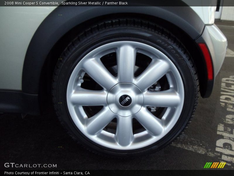 Sparkling Silver Metallic / Panther Black 2008 Mini Cooper S Convertible