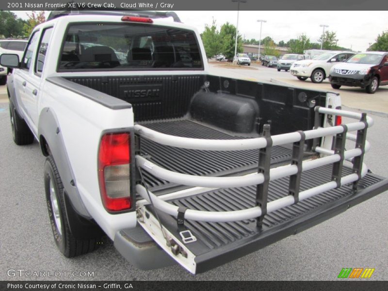 Cloud White / Gray 2001 Nissan Frontier XE V6 Crew Cab