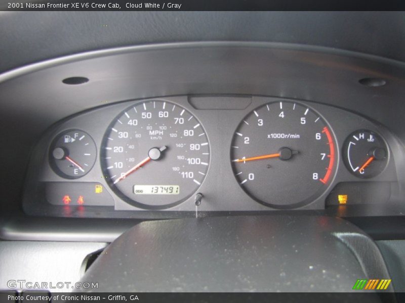  2001 Frontier XE V6 Crew Cab XE V6 Crew Cab Gauges