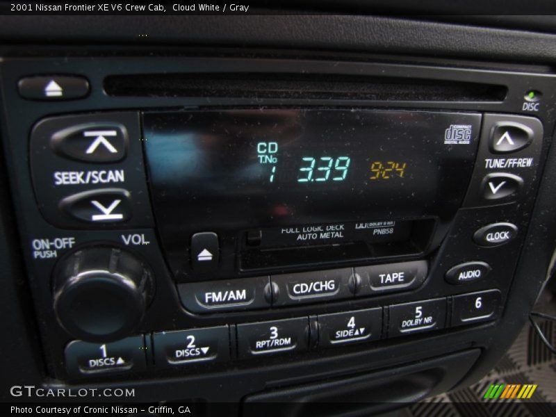 Cloud White / Gray 2001 Nissan Frontier XE V6 Crew Cab