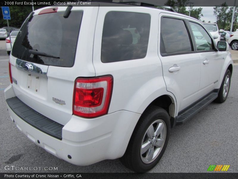 Oxford White / Camel 2008 Ford Escape Limited