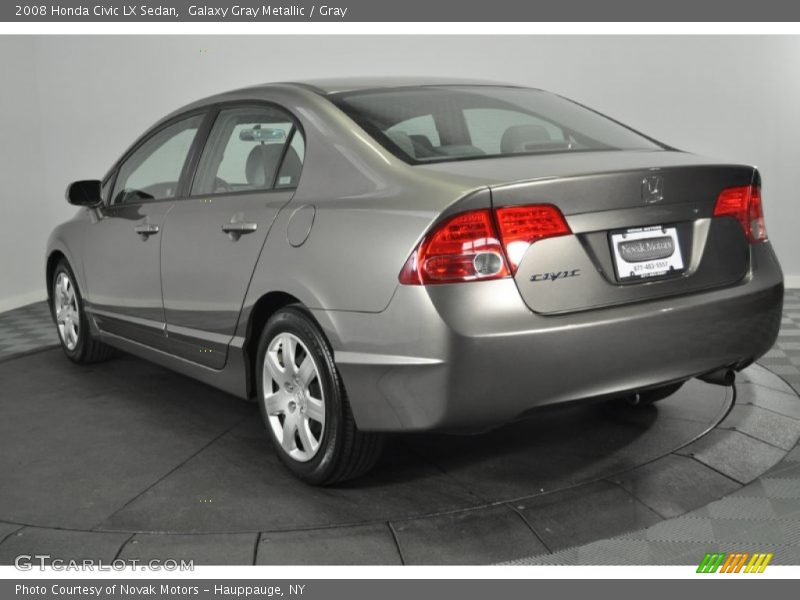 Galaxy Gray Metallic / Gray 2008 Honda Civic LX Sedan