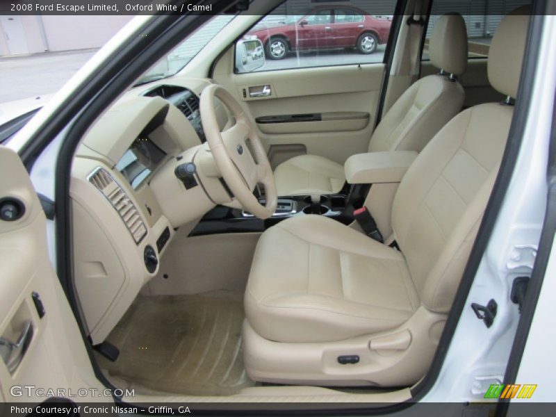 Oxford White / Camel 2008 Ford Escape Limited