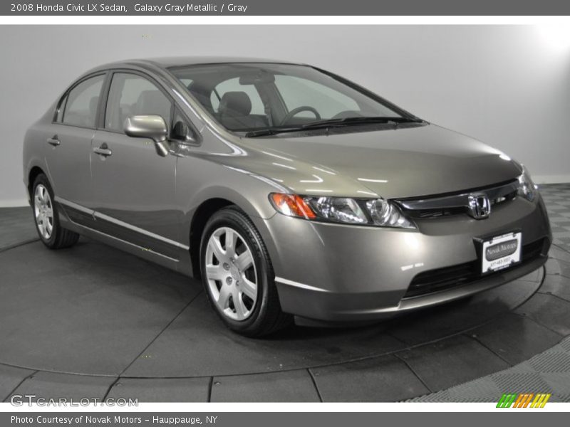 Galaxy Gray Metallic / Gray 2008 Honda Civic LX Sedan