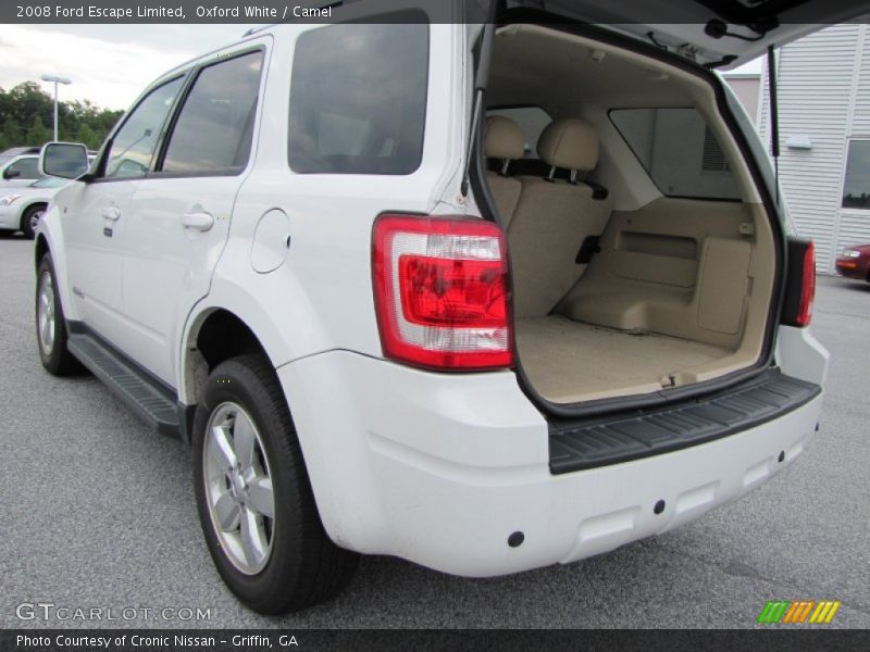 Oxford White / Camel 2008 Ford Escape Limited