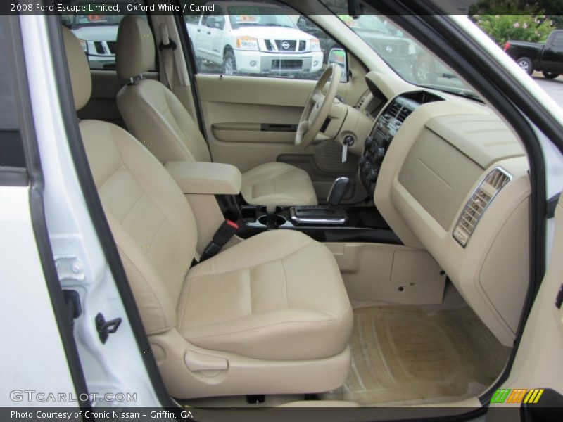 Oxford White / Camel 2008 Ford Escape Limited