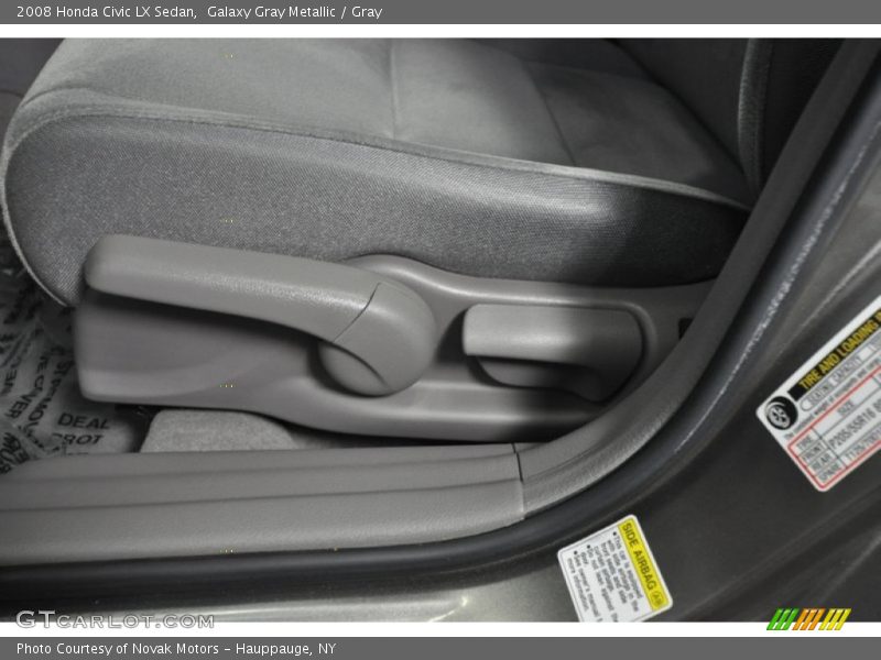 Galaxy Gray Metallic / Gray 2008 Honda Civic LX Sedan