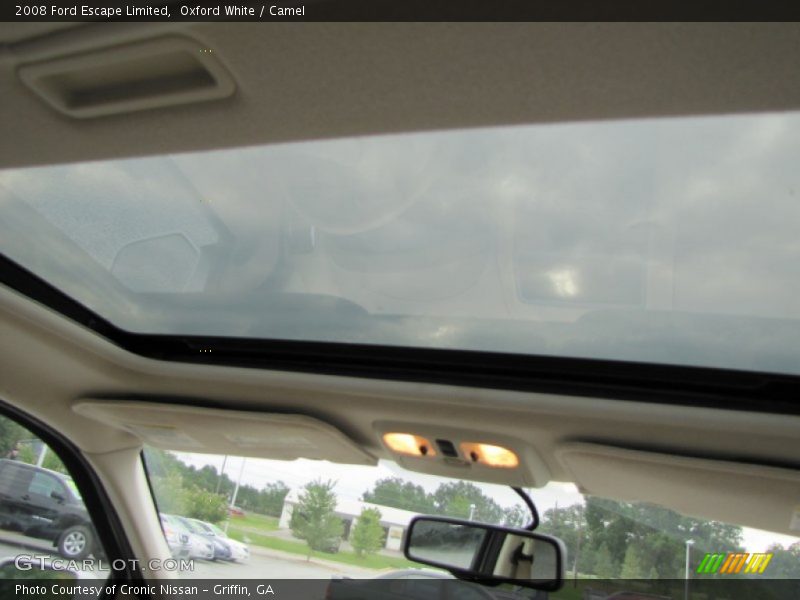 Oxford White / Camel 2008 Ford Escape Limited