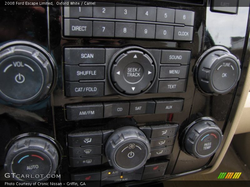 Oxford White / Camel 2008 Ford Escape Limited