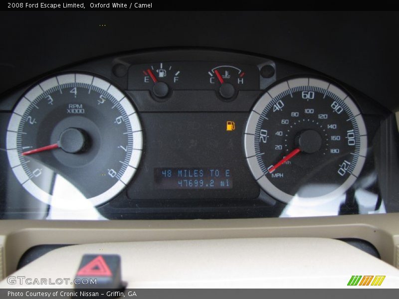 Oxford White / Camel 2008 Ford Escape Limited