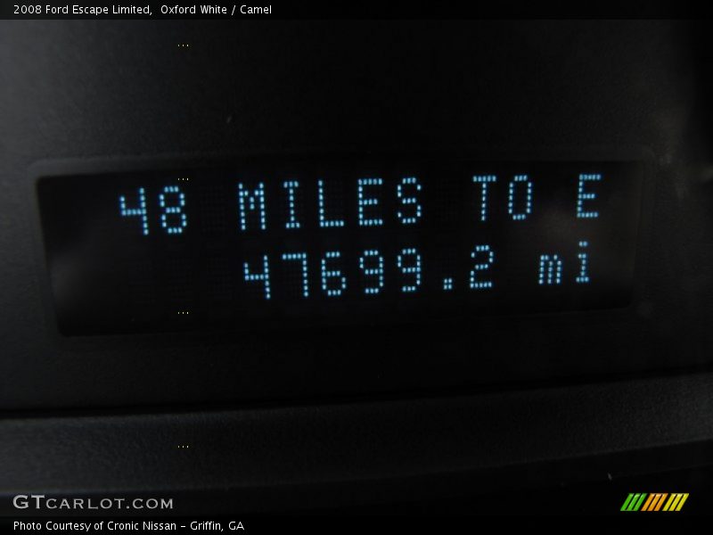 Oxford White / Camel 2008 Ford Escape Limited
