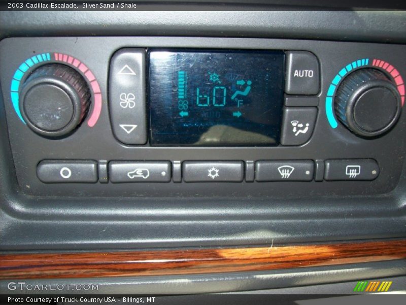 Controls of 2003 Escalade 