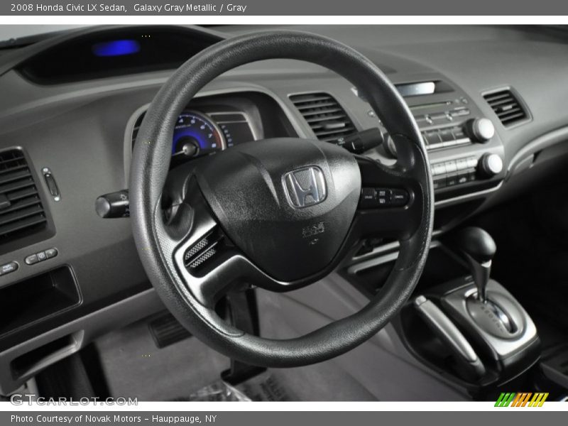 Galaxy Gray Metallic / Gray 2008 Honda Civic LX Sedan
