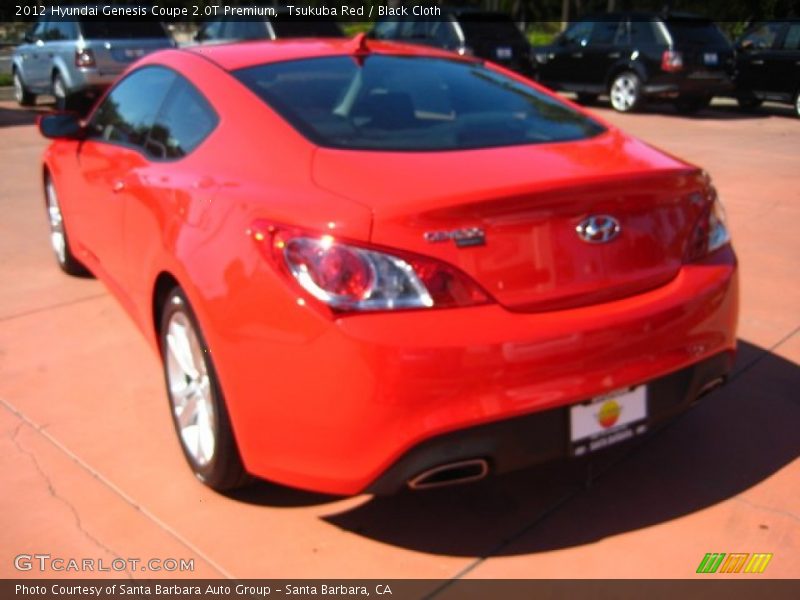 Tsukuba Red / Black Cloth 2012 Hyundai Genesis Coupe 2.0T Premium