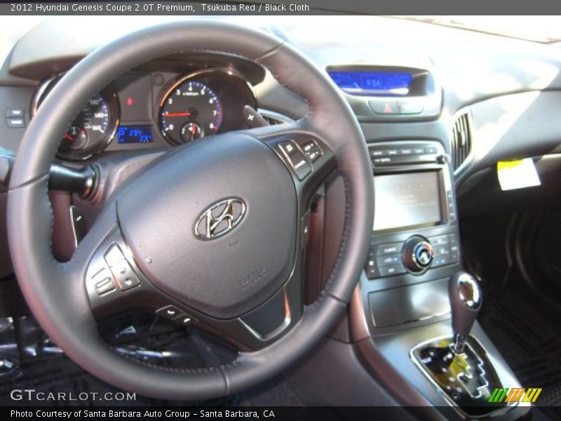 Tsukuba Red / Black Cloth 2012 Hyundai Genesis Coupe 2.0T Premium
