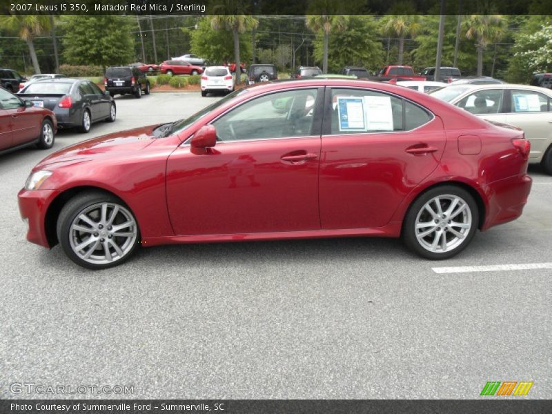Matador Red Mica / Sterling 2007 Lexus IS 350