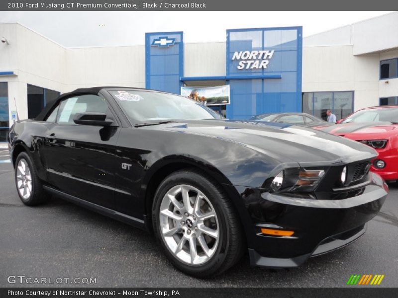 Black / Charcoal Black 2010 Ford Mustang GT Premium Convertible