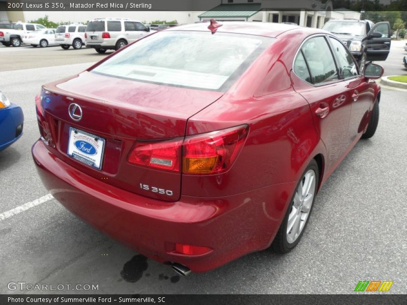 Matador Red Mica / Sterling 2007 Lexus IS 350