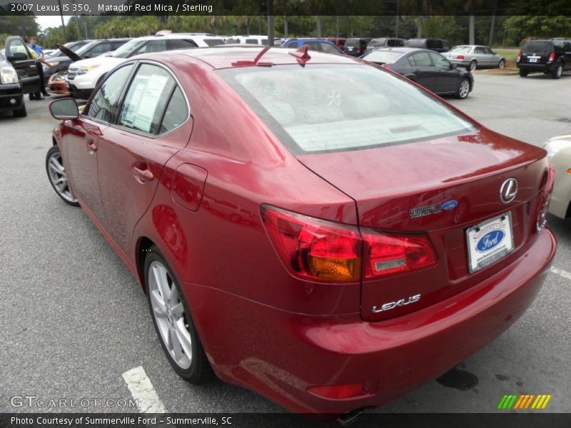 Matador Red Mica / Sterling 2007 Lexus IS 350