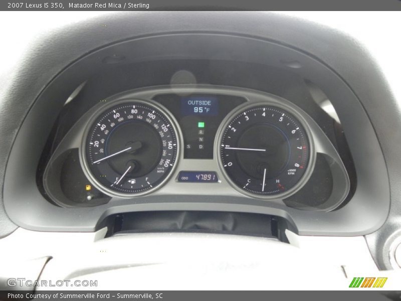 Matador Red Mica / Sterling 2007 Lexus IS 350