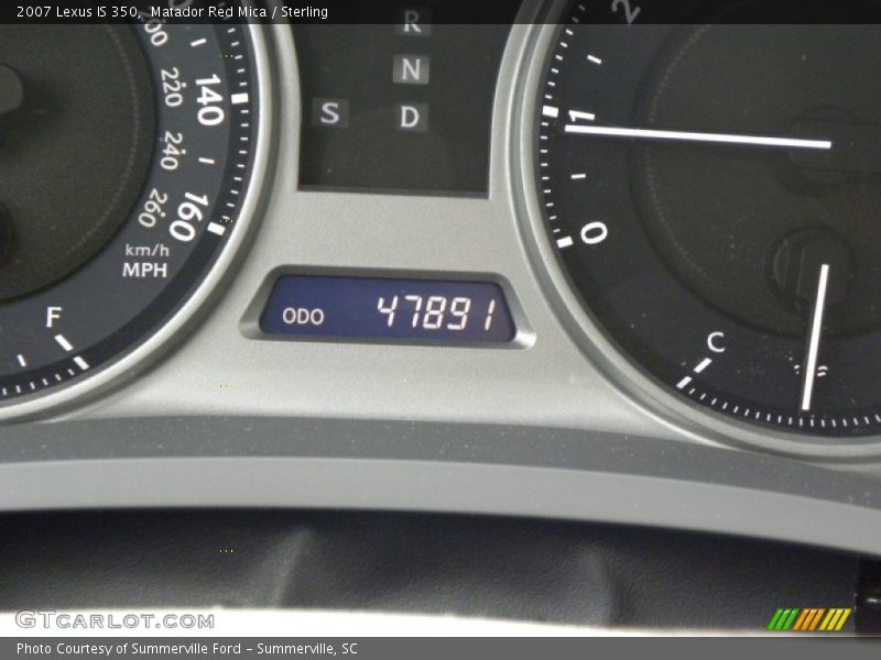 Matador Red Mica / Sterling 2007 Lexus IS 350