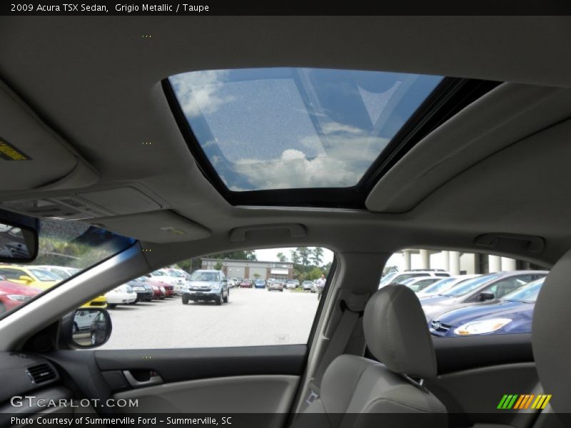 Grigio Metallic / Taupe 2009 Acura TSX Sedan