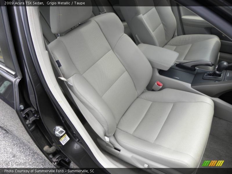 Grigio Metallic / Taupe 2009 Acura TSX Sedan