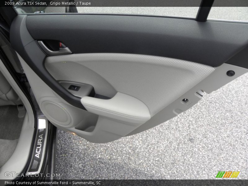 Grigio Metallic / Taupe 2009 Acura TSX Sedan