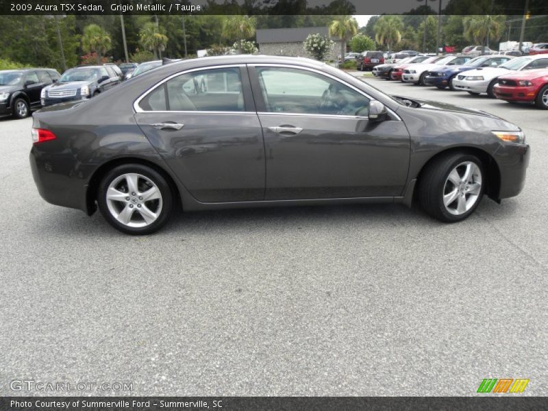 Grigio Metallic / Taupe 2009 Acura TSX Sedan