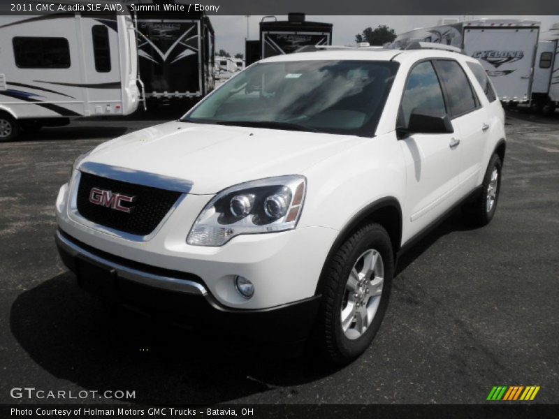 Summit White / Ebony 2011 GMC Acadia SLE AWD