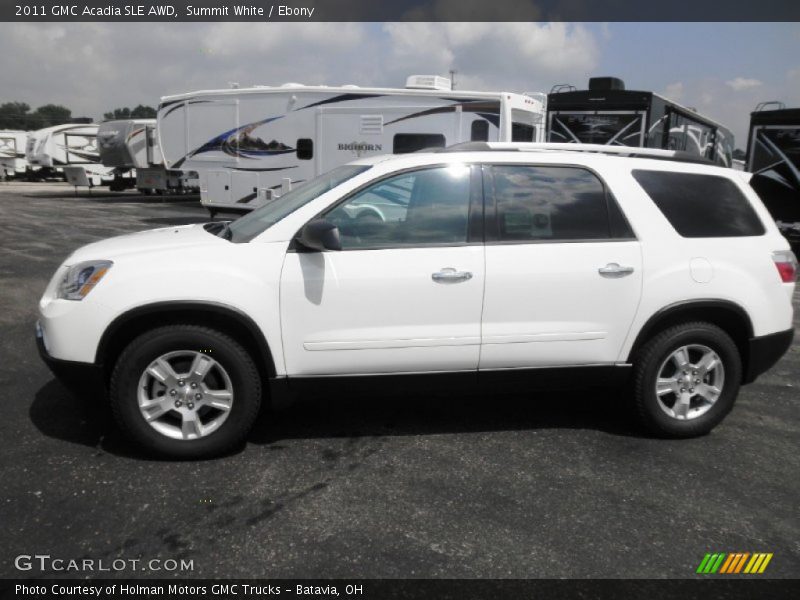 Summit White / Ebony 2011 GMC Acadia SLE AWD