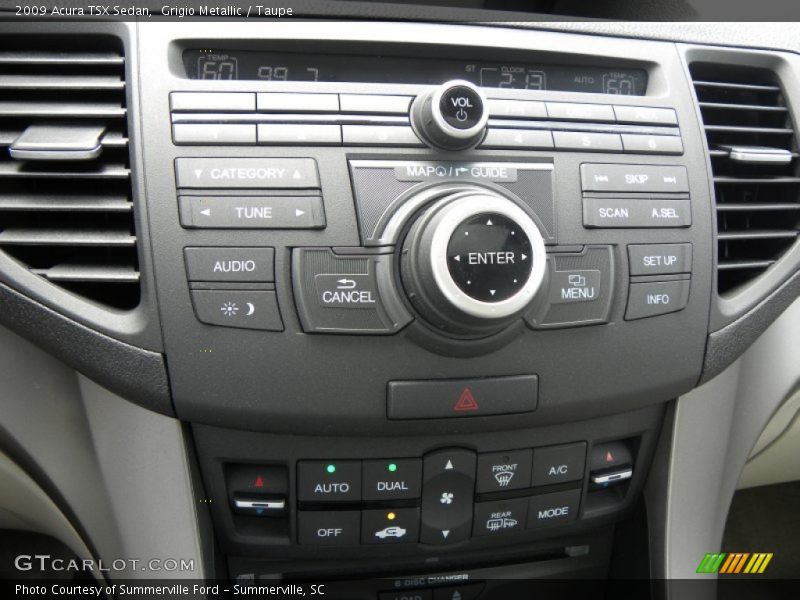 Grigio Metallic / Taupe 2009 Acura TSX Sedan
