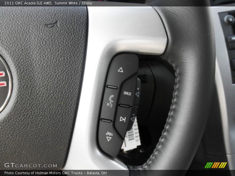 Summit White / Ebony 2011 GMC Acadia SLE AWD