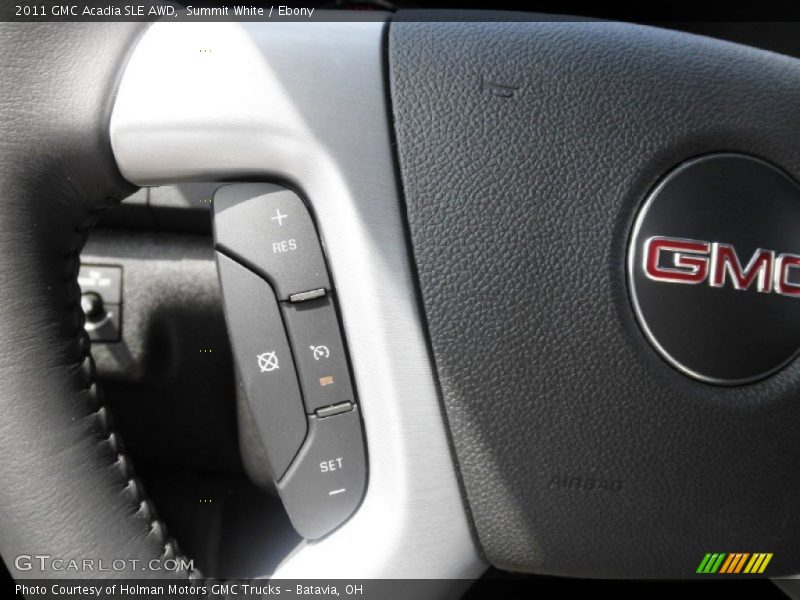 Summit White / Ebony 2011 GMC Acadia SLE AWD