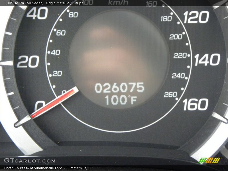 Grigio Metallic / Taupe 2009 Acura TSX Sedan