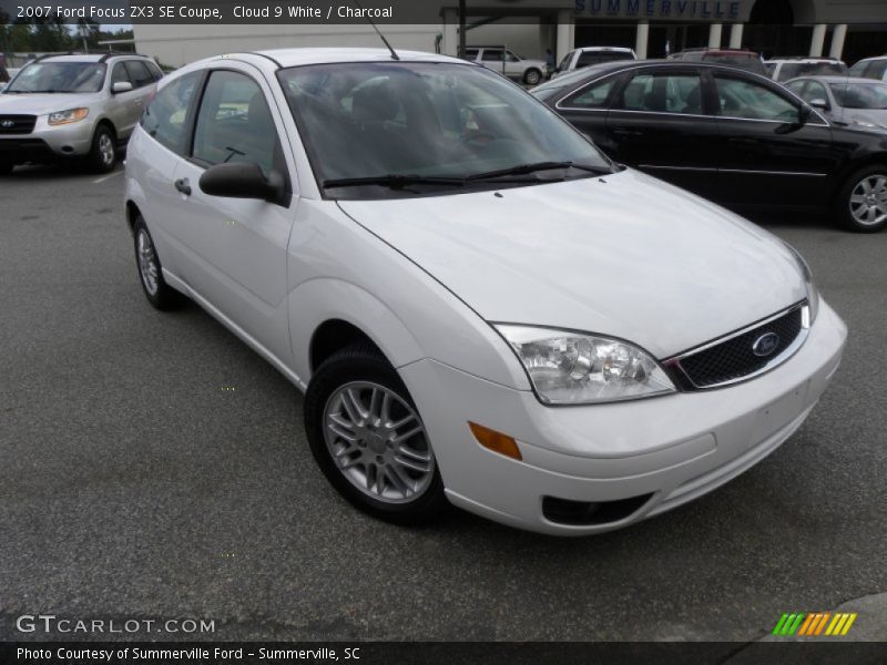 Cloud 9 White / Charcoal 2007 Ford Focus ZX3 SE Coupe