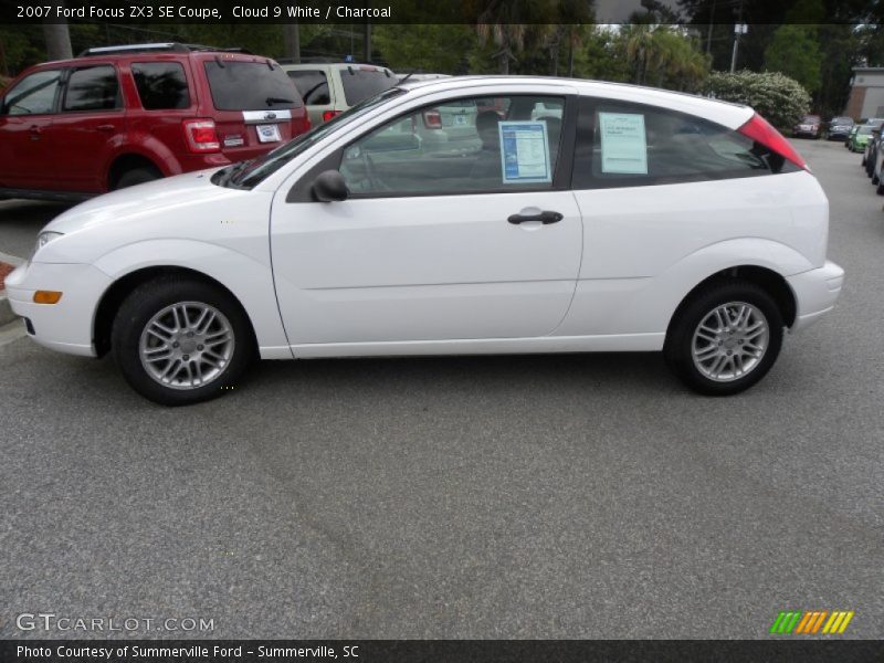 Cloud 9 White / Charcoal 2007 Ford Focus ZX3 SE Coupe