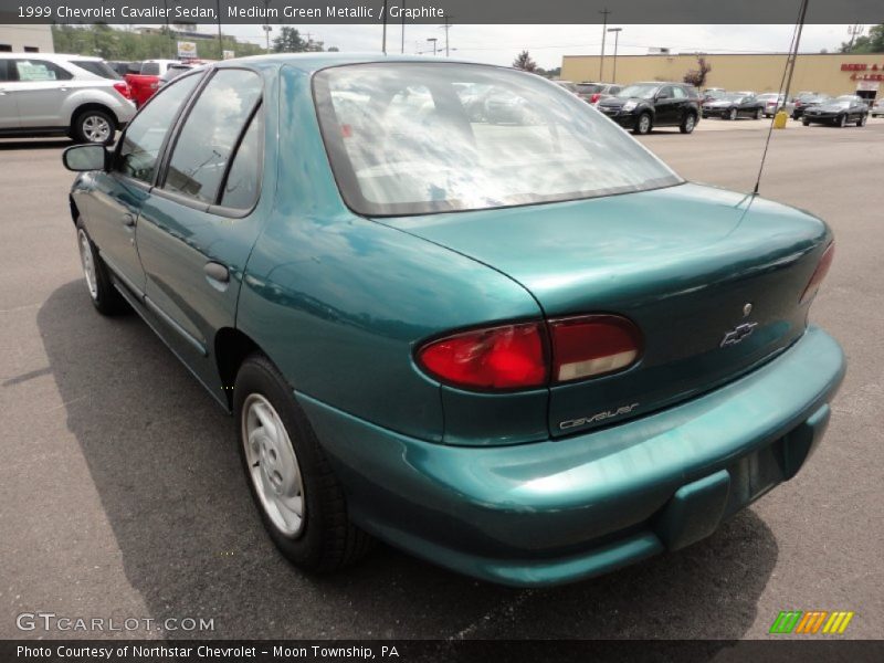 Medium Green Metallic / Graphite 1999 Chevrolet Cavalier Sedan