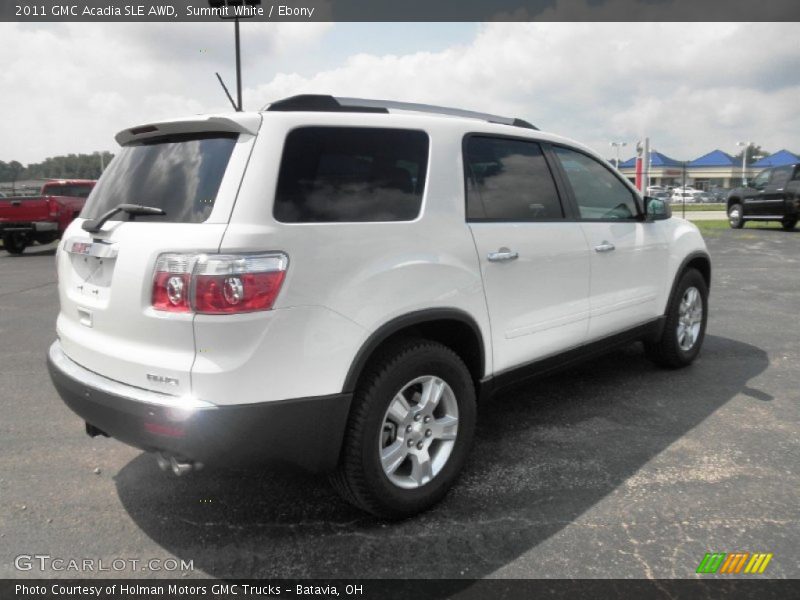 Summit White / Ebony 2011 GMC Acadia SLE AWD