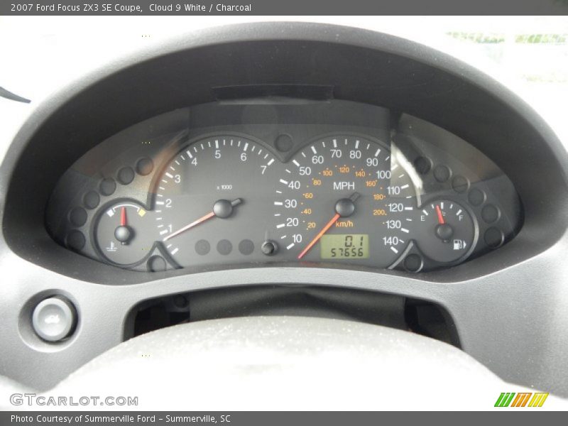 Cloud 9 White / Charcoal 2007 Ford Focus ZX3 SE Coupe