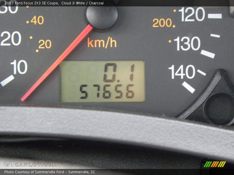 Cloud 9 White / Charcoal 2007 Ford Focus ZX3 SE Coupe