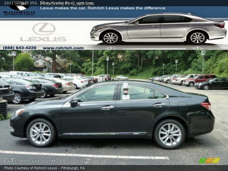 Smoky Granite Mica / Light Gray 2011 Lexus ES 350