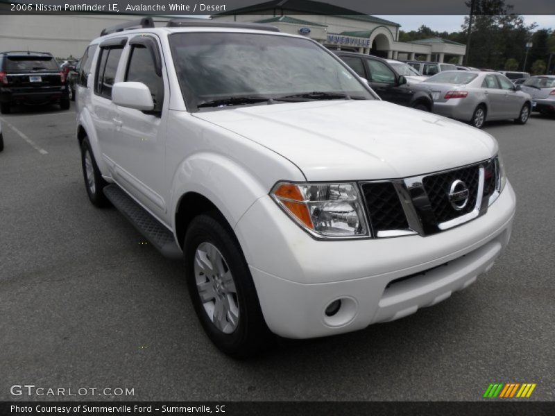 Avalanche White / Desert 2006 Nissan Pathfinder LE
